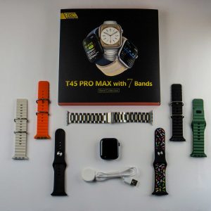 ساعت هوشمند ورنا مدل T45 pro max مجموعه هفت بندی