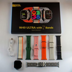 ساعت هوشمند ورنا مدل W49 ultra مجموعه هفت بندی